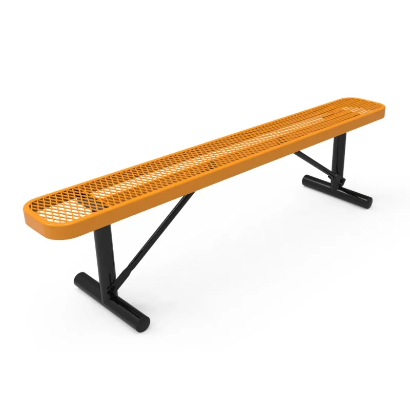 MyTCoat Expanded Metal Park Bench without Back