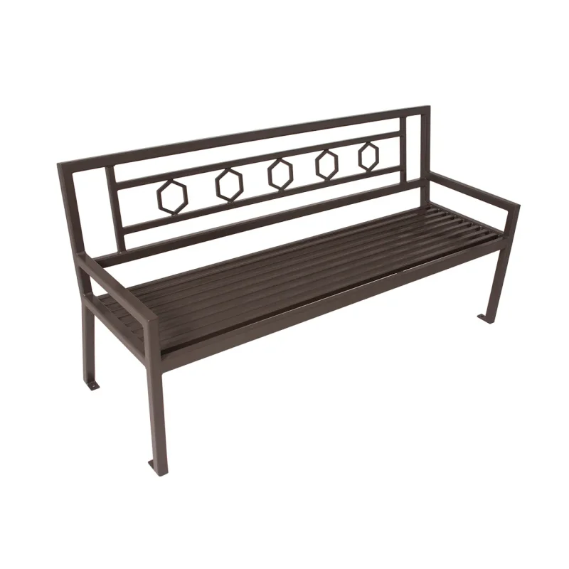 Uptown - Biscayne Bench with Back