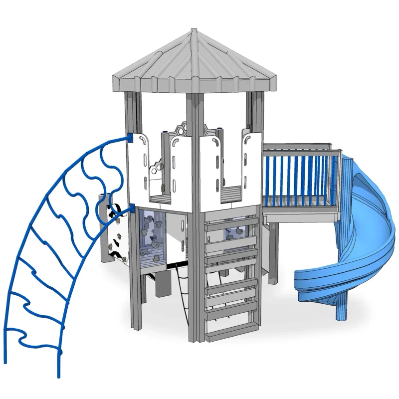 Eiffel Tower Recycled Plastic Play System