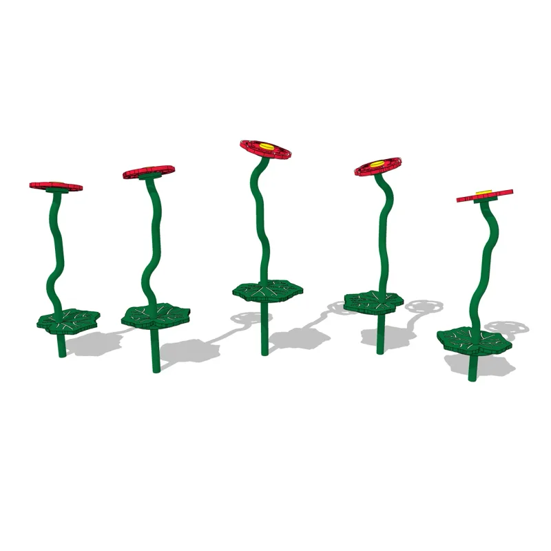 Stationary Freestanding Balance Leaf Hoppers (Set of 6)