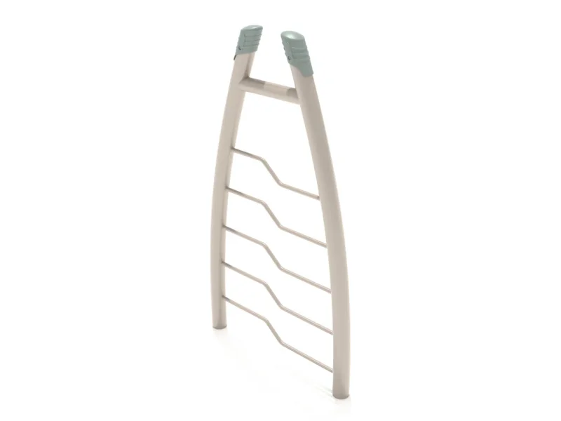 Freestanding Curved Post Bent Rung Vertical Ladder