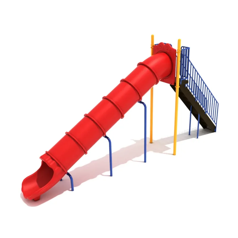 8-feet Straight Tube Free Standing Slide