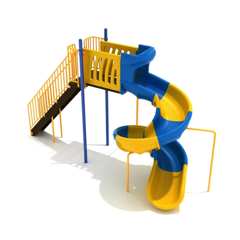 8-feet Spiral Sectional Free Standing Slide