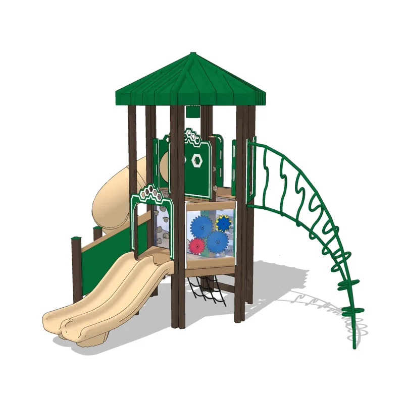 Rocky Tower Recycled Plastic Playsystem