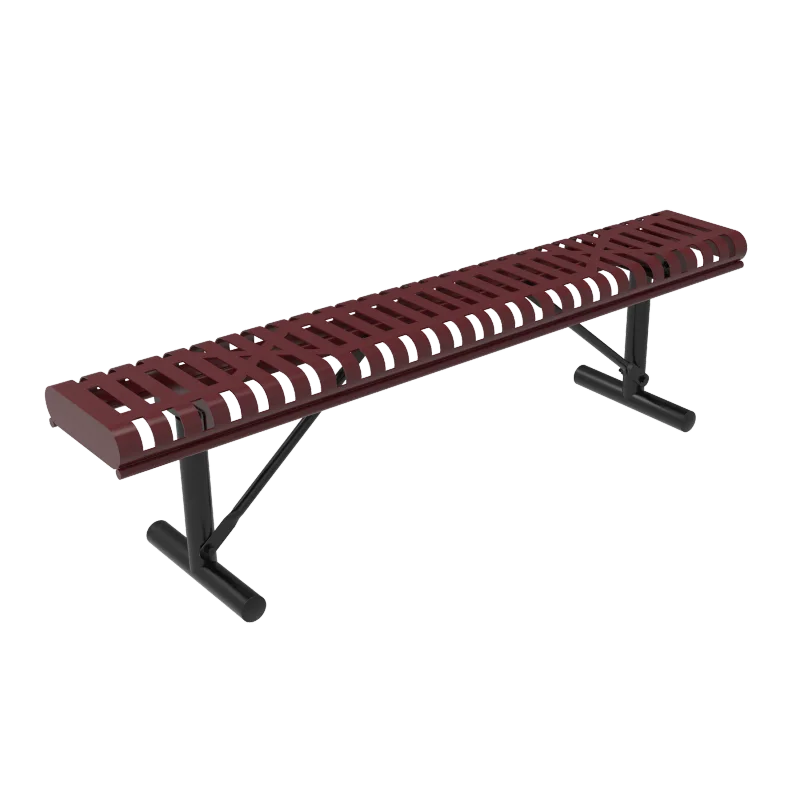MyTCoat Ribbed Steel Rolled Edge Bench without Back