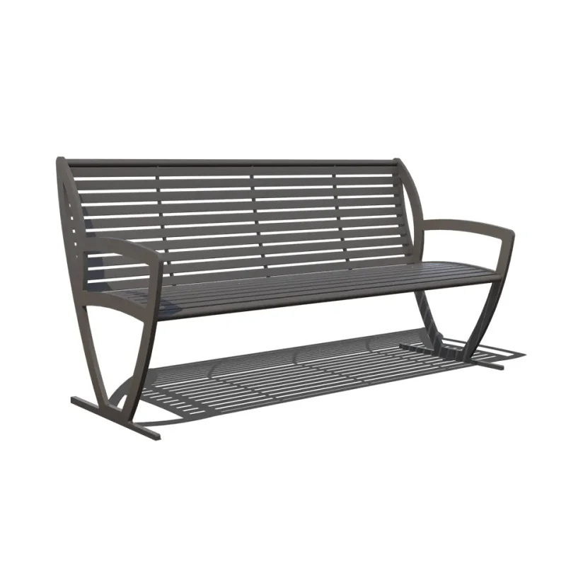 Uptown - Zion Bench with Back with Side Armrests