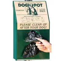 Green Aluminum Junior Bag Dispenser