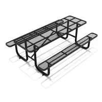 Expanded Steel Picnic Table - 8’