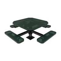 MyTCoat Honeycomb Steel Single Post Octagon Table