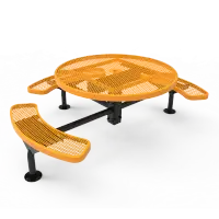 MyTCoat Expanded Metal Deluxe Frame Round Table