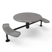 MyTCoat Honeycomb Steel Deluxe Frame Round Table with Smooth Top