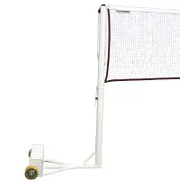 Heavy-Duty One-Court Round Portable Badminton System