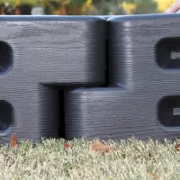 8 / 12 inch high ParKurb Border and Stake - 4 and 6 ft Timbers