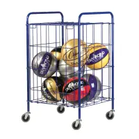 Small Portable Blue Ball Locker - 23" L x 22" W x 37" H