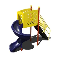 6-feet Open Spiral Slide