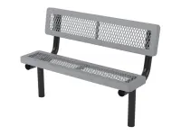 Regal Style Park Bench With Back