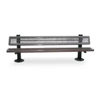 Essentials - Regal Style Square Frame Park Bench
