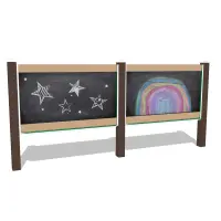 Double Outdoor Magnetic Chalkboard