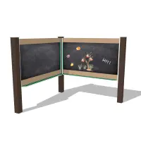 Double Outdoor Magnetic Chalkboard
