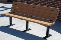Recycled Plastic Contour Bench