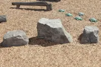 NatureROCKS School Age (5-12 years) Stepping Boulders (Set of 3 with 2 small, 1 large height)