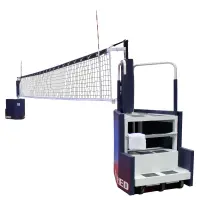 GoCourt Portable Volleyball System with Referee Stand