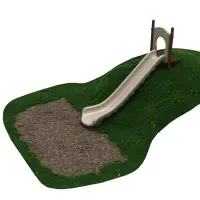 6-feet Single Straight Hillside Slide