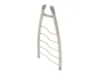 Freestanding Curved Post Bent Rung Vertical Ladder
