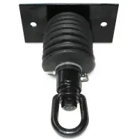 Jensen Black Tire Swivel - 8-1/16-inch Rectangle Plate