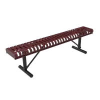 MyTCoat Ribbed Steel Rolled Edge Bench without Back