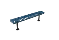 MyTCoat Ribbed Steel Rolled Edge Bench without Back