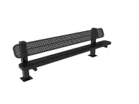 MyTCoat Honeycomb Steel Bench with Square Posts