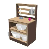 Kids Kitchen Shelf and Rack