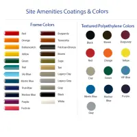 Essentials - Perforated Style Square Frame Park Bench