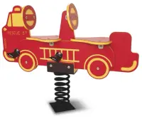 Fire Truck Two Seat Spring Rider