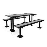 Uptown - Arches Recycled Plastic Slatted Pedestal Table