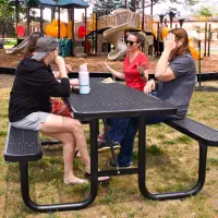 Expanded Steel Picnic Table - 8’