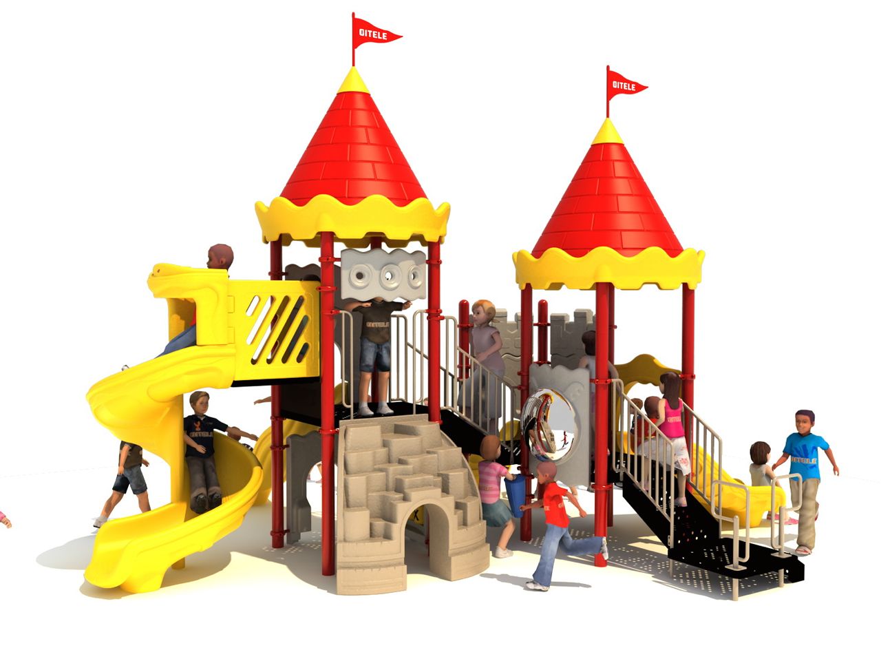 Court of Kids Play Structure by Playground Equipment Dot-com Court of Kids Play Structure by Playground Equipment Dot-com