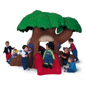 little tikes tree house swing set