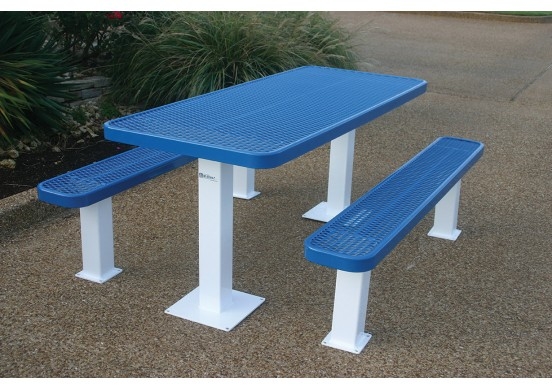 Standard Metal Multi Rooted Picnic Table By Mytcoat Trt06c10000