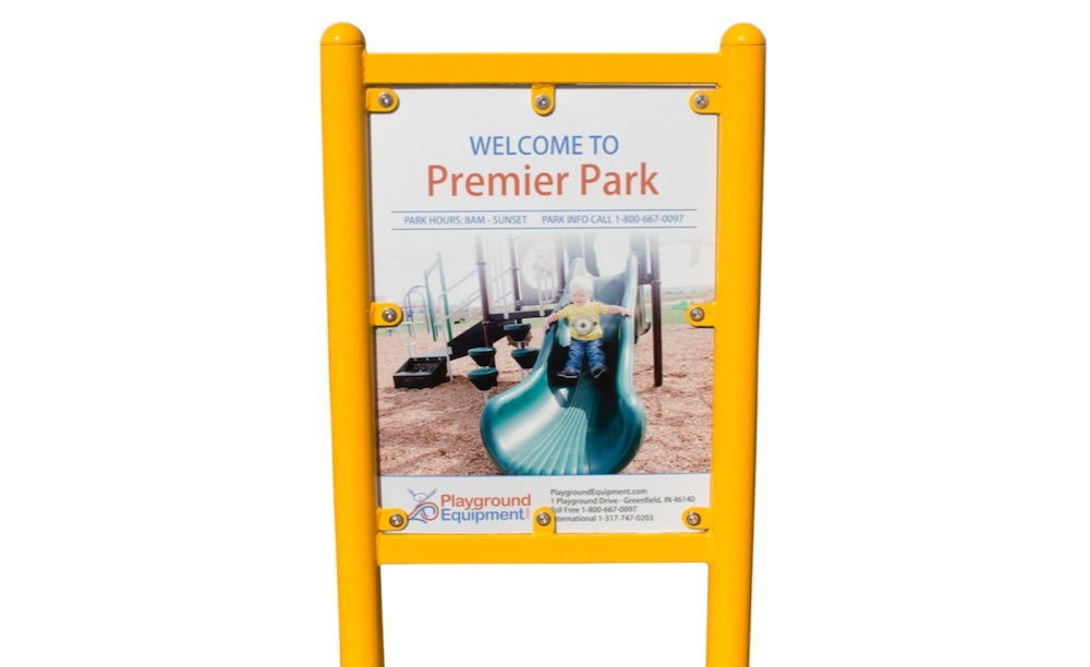 playground rules safety sign so there are never any excuses