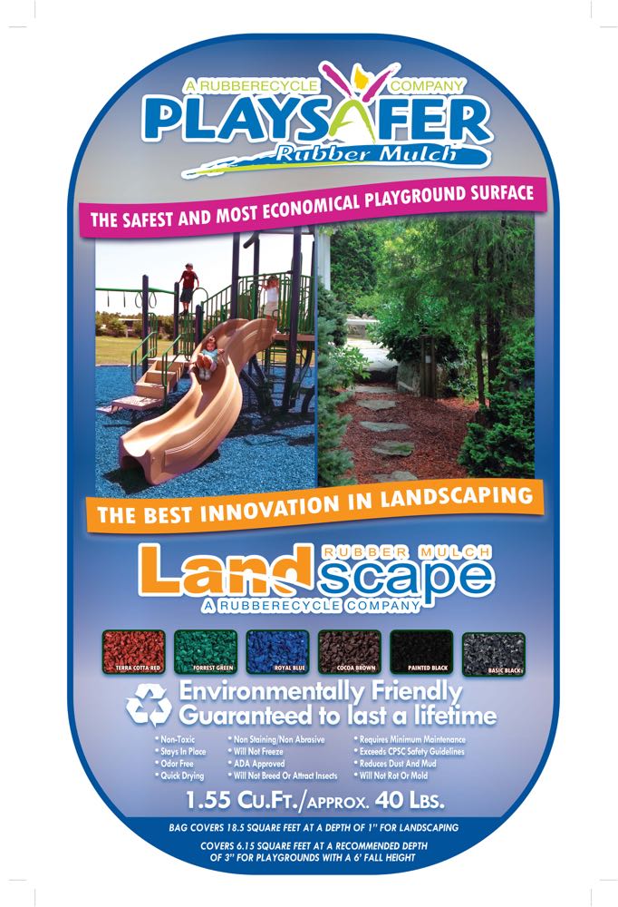 Playsafer Rubber Mulch By The Bag At Low Prices Black Green Playsafer Rubber Mulch By The Bag At Low Prices Black Green Red Blue Or Brown Nuggets
